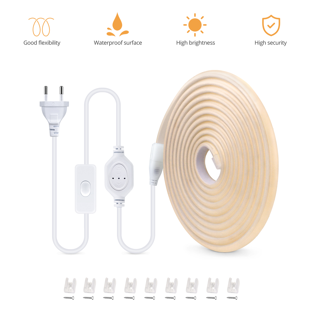 Taśma LED COB 110V 220V Zewnęt – Outdoor Power Strip Weatherproof recenzja i cena